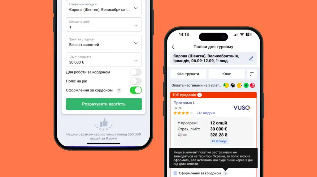 На hotline.finance можна оформити туристичну страховку, будучи за кордоном