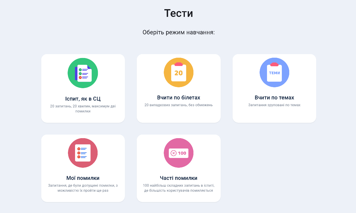 Тести ПДР онлайн