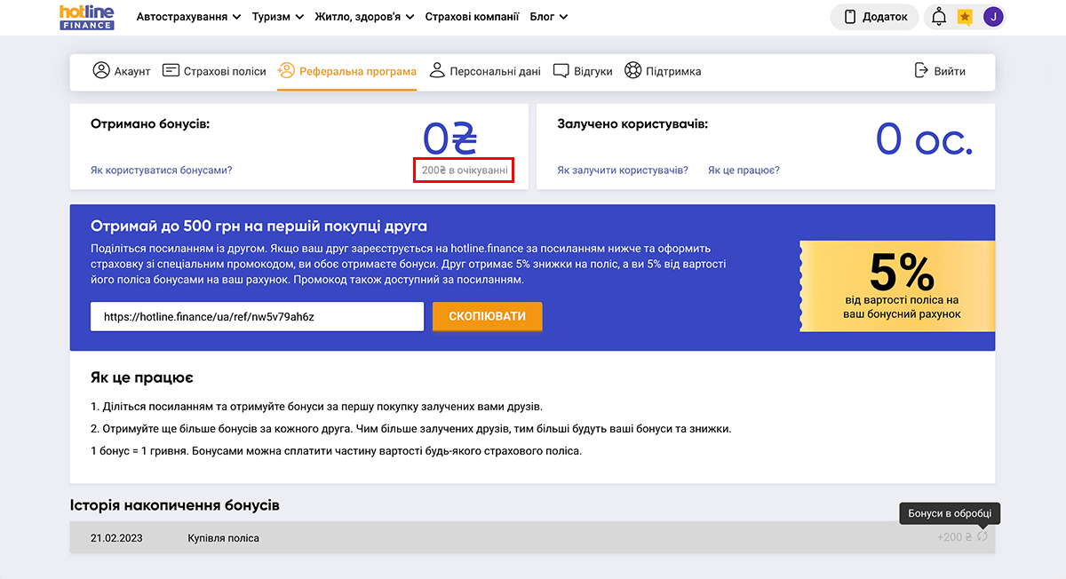 Як отримати бонуси при купівлі Зеленої картки на hotline.finance