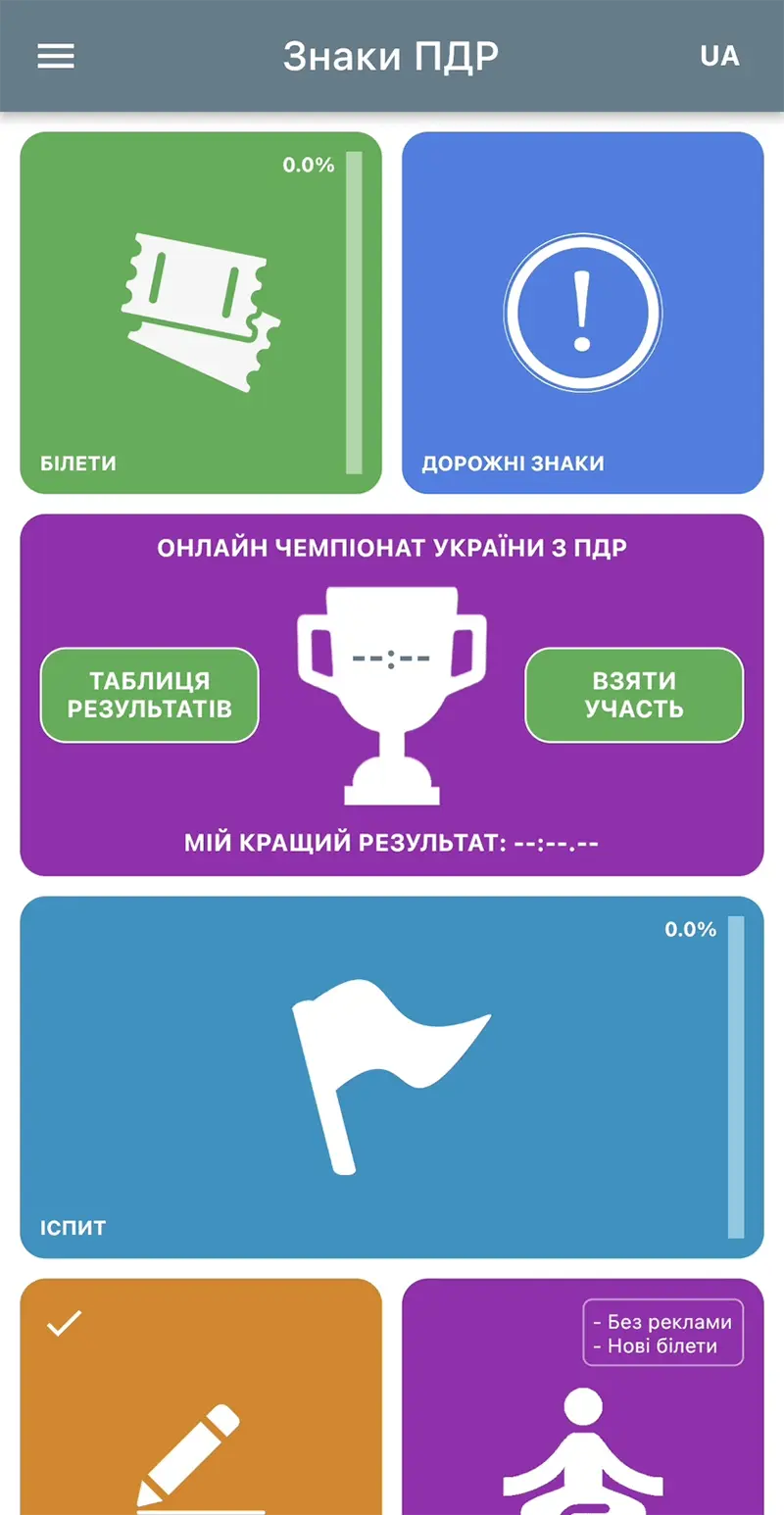 Дорожні знаки 2023 Україна