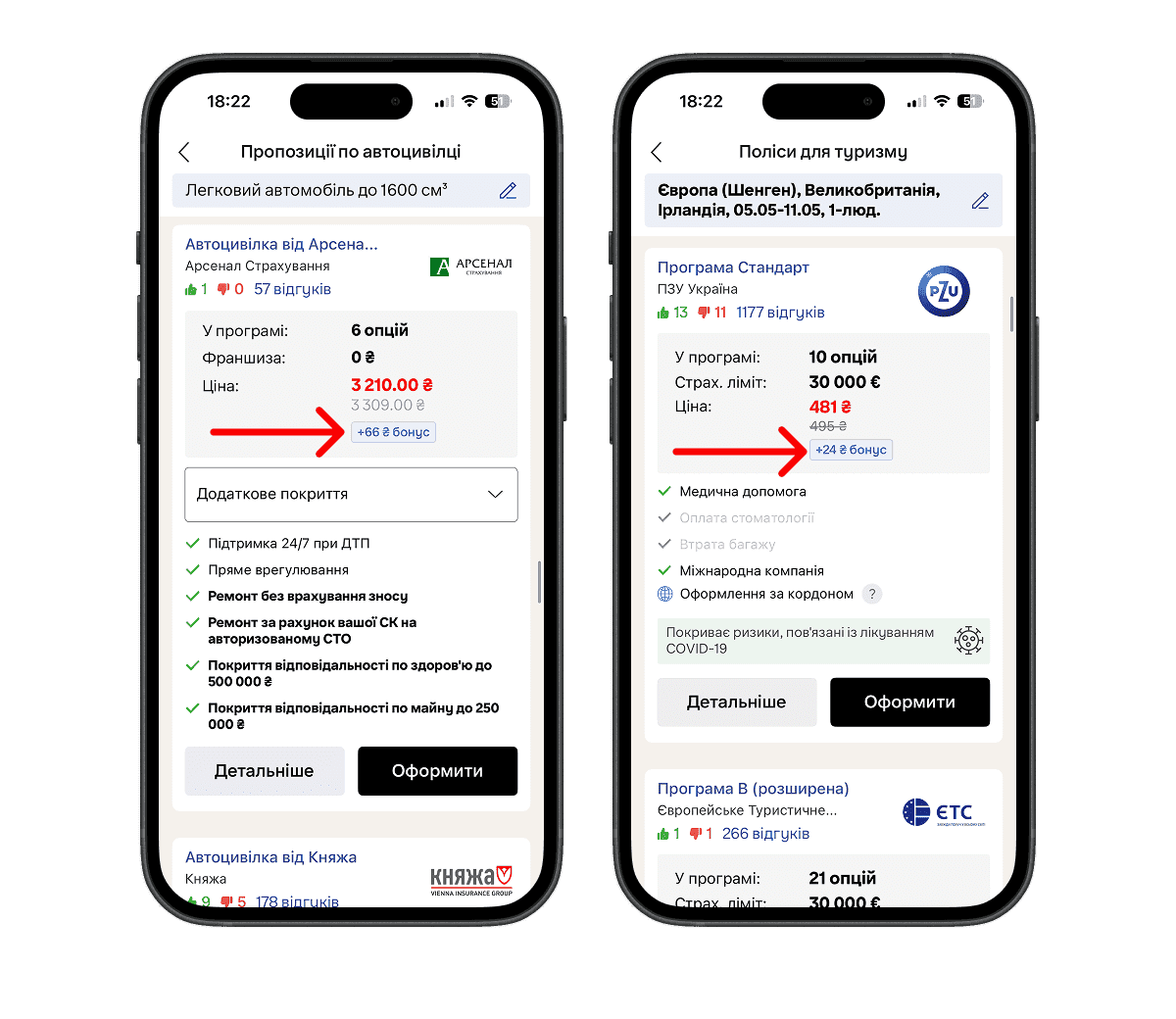 Як отримати бонуси при купівлі страховки на hotline.finance