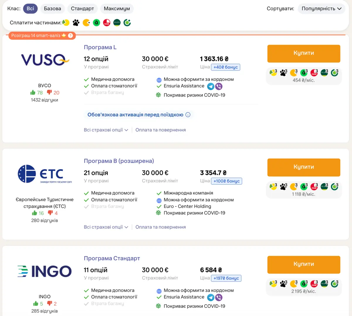 Як оформити мультистраховку для туризму онлайн на hotline.finance?