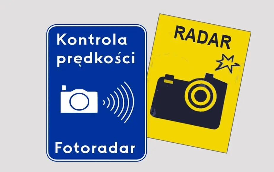 Знак камери автофіксації в Польщі